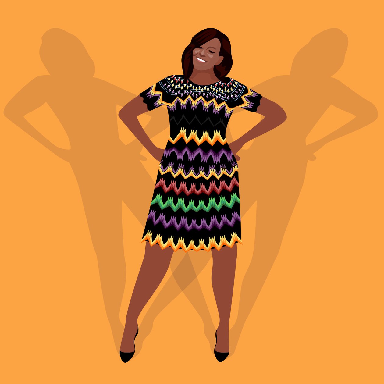 Michelle Obama portréja alkotó: Claire Huntley