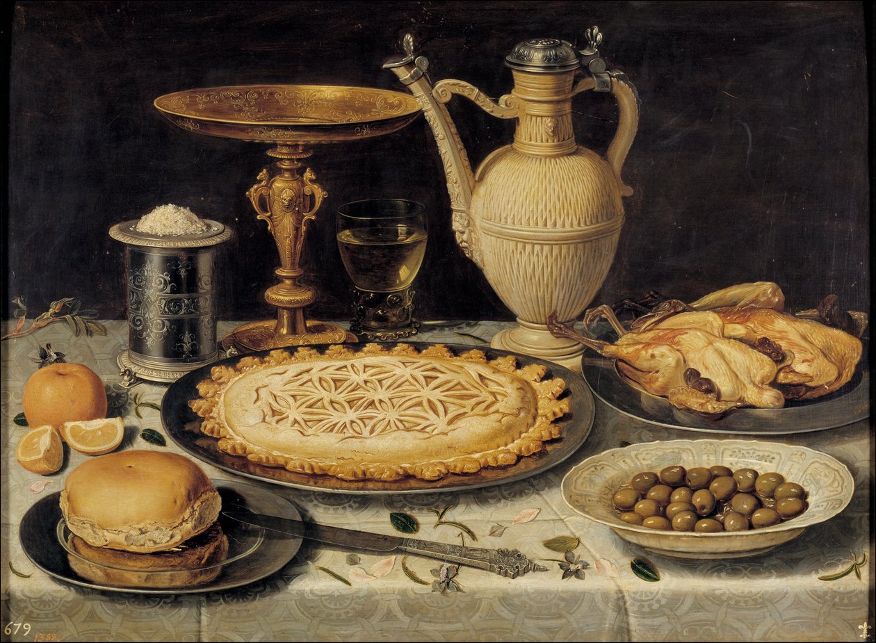 Nature morte – Csendélet – Clara Peeters festménye (1594-1658) alkotó: Charlotte Evans