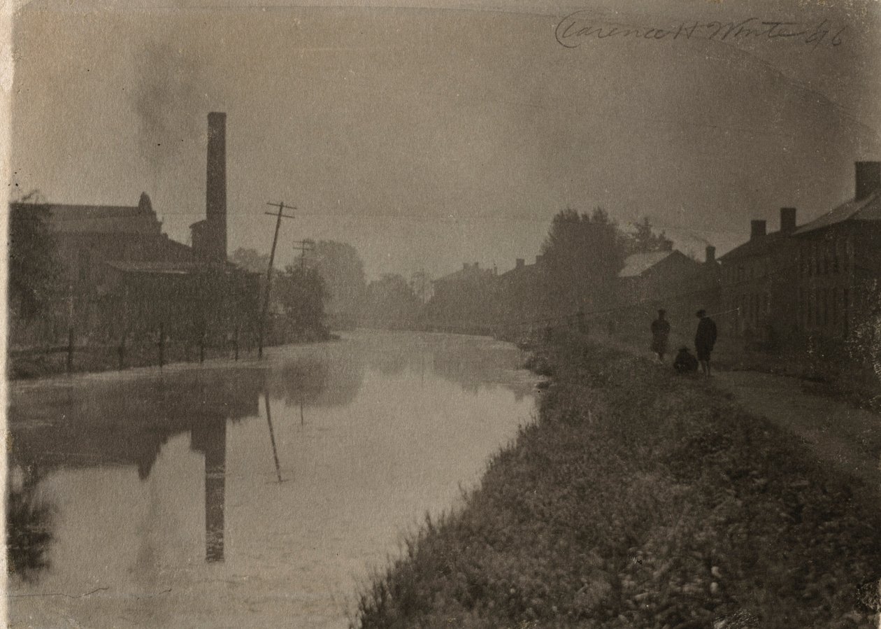 A régi csatorna mentén, 1896. alkotó: Clarence H. White