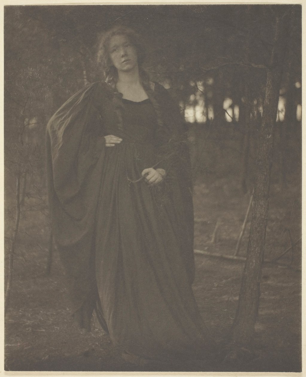 Cím nélkül [asszony az erdőben], 190105. alkotó: Clarence H White