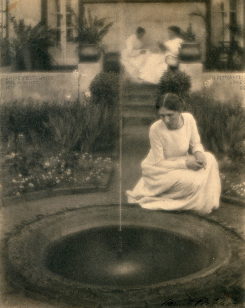 A szökőkút (platina nyomat) alkotó: Clarence Henry White
