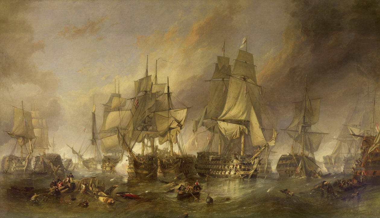 A trafalgari csata alkotó: Clarkson Frederick Stanfield