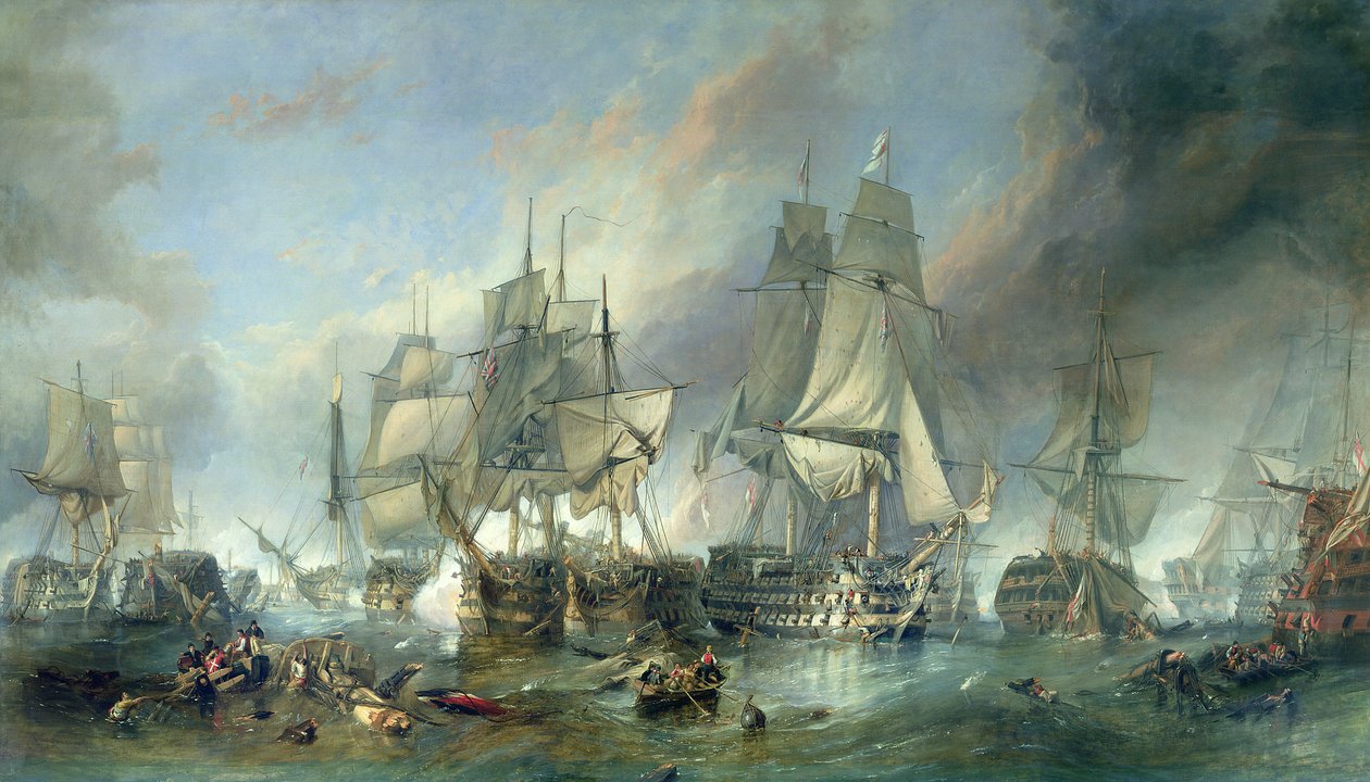 A trafalgari csata, 1805 alkotó: Clarkson Frederick Stanfield