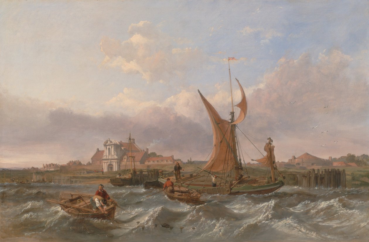 Tilbury erőd - Szél a dagály ellen alkotó: Clarkson Frederick Stanfield