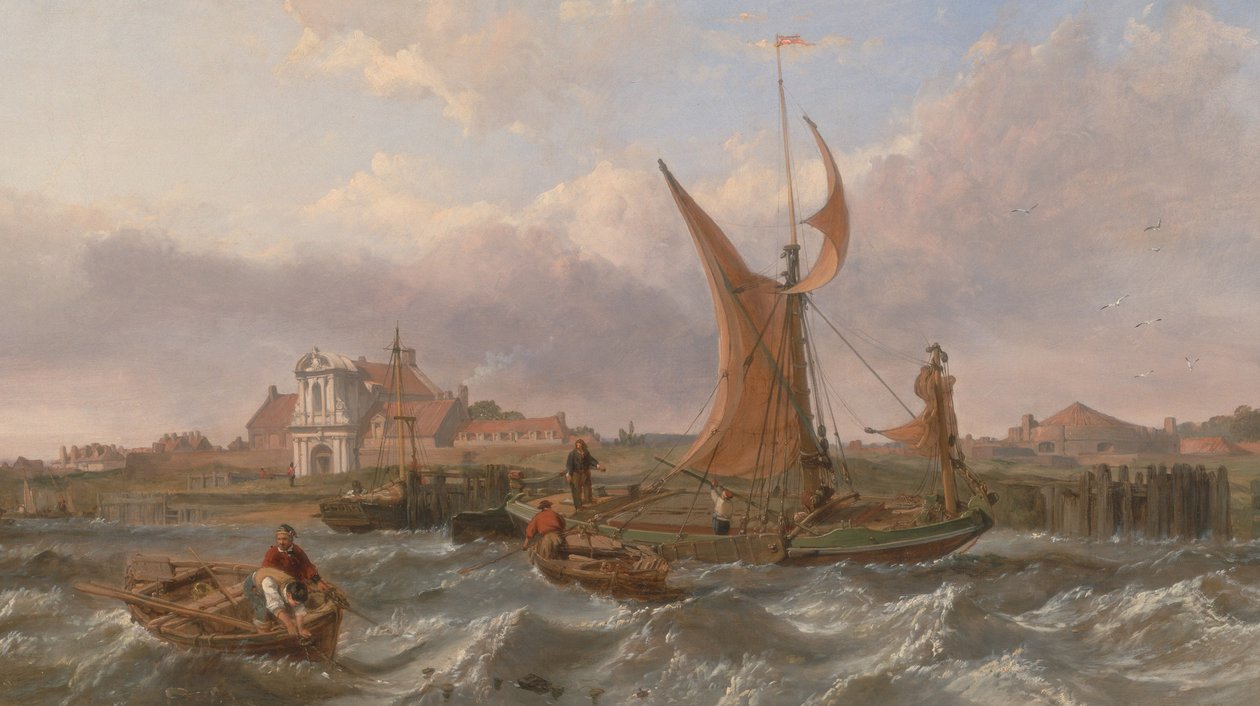 Tilbury erőd – Szél az árral szemben alkotó: Clarkson Frederick Stanfield