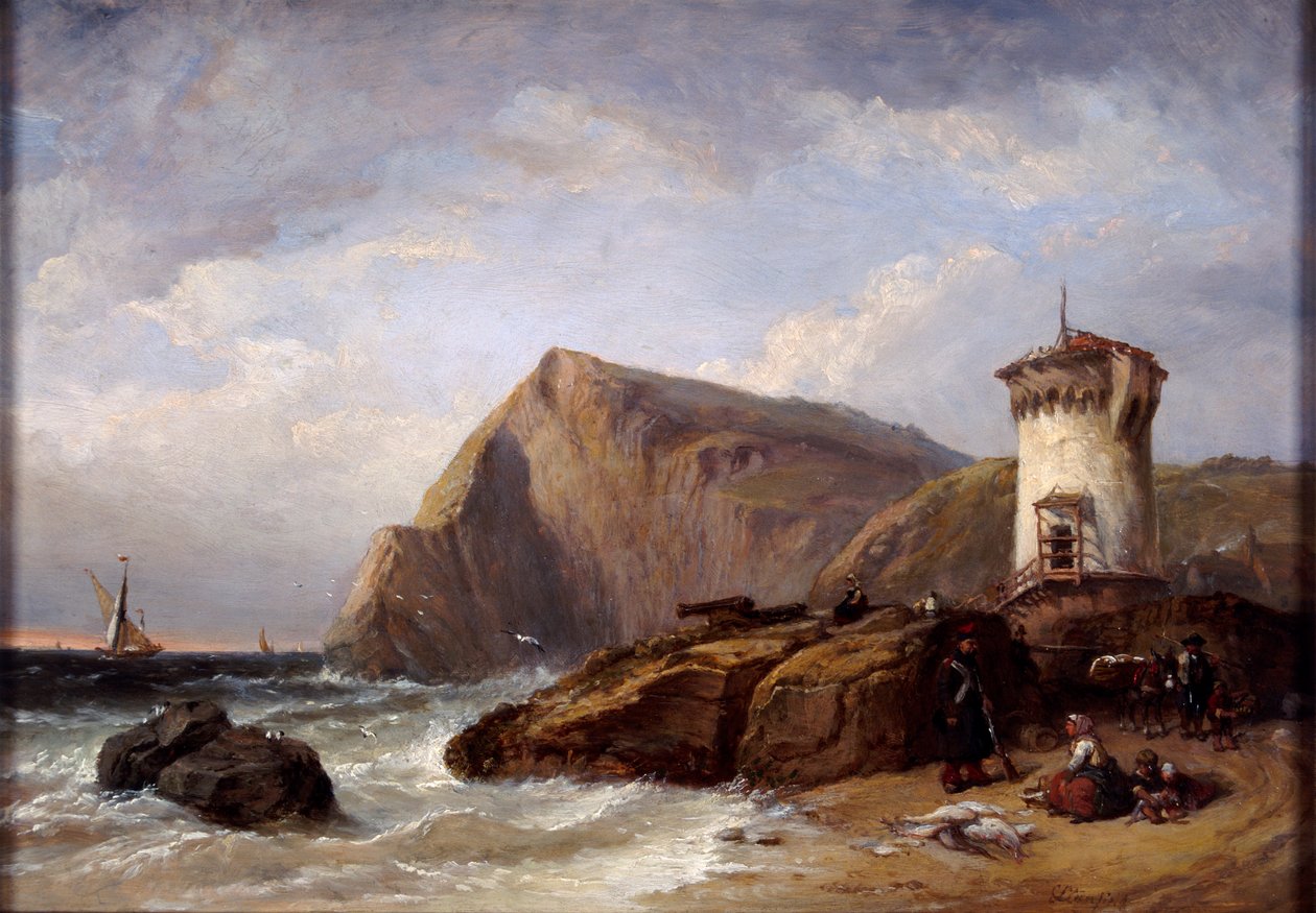 Terracina-torony, 1854 alkotó: Clarkson Stanfield