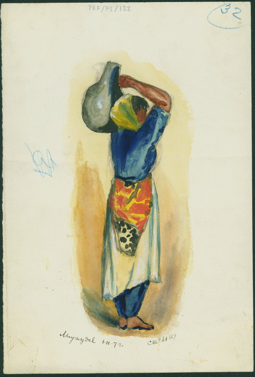 Mujaydel, 1872 (wc és ceruza, papír) alkotó: Claude Conder