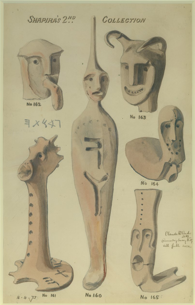 Shapira 2nd Collection, 1873 (wc és ceruza papíron) alkotó: Claude Conder