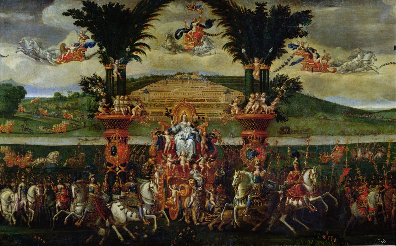 Föld, a központ részlete, 1640-41 körül alkotó: Claude Deruet