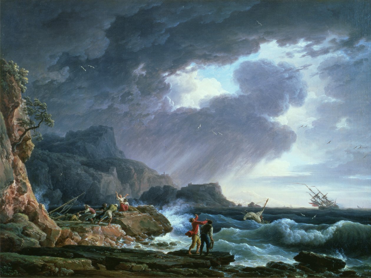 Vihar, 1752 alkotó: Claude Joseph Vernet