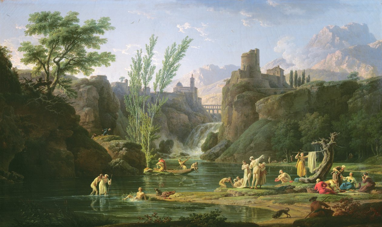 Reggel, A fürdőzők, 1772 alkotó: Claude Joseph Vernet