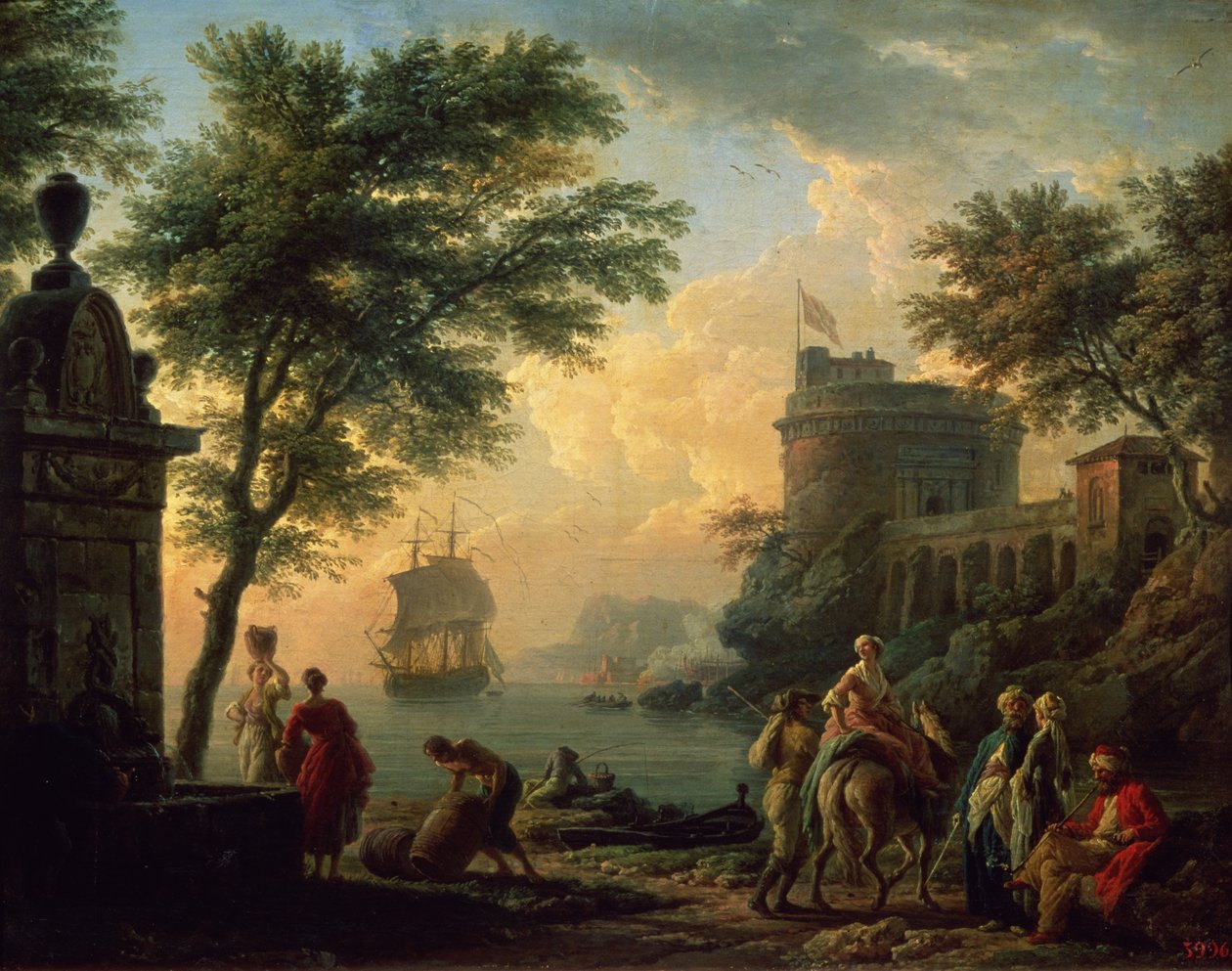 Tengeri kikötő, 1763 alkotó: Claude Joseph Vernet