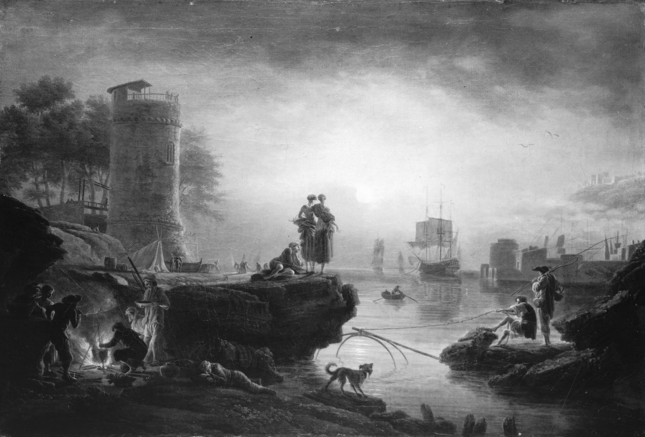Tengeri kikötő napkeltekor alkotó: Claude Joseph Vernet