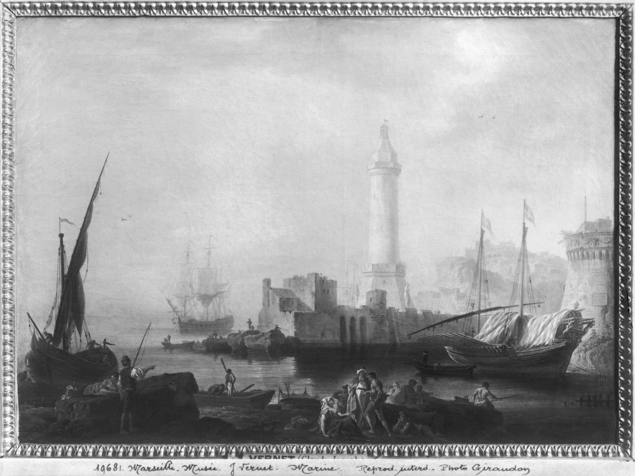 Tengeri tájkép alkotó: Claude Joseph Vernet