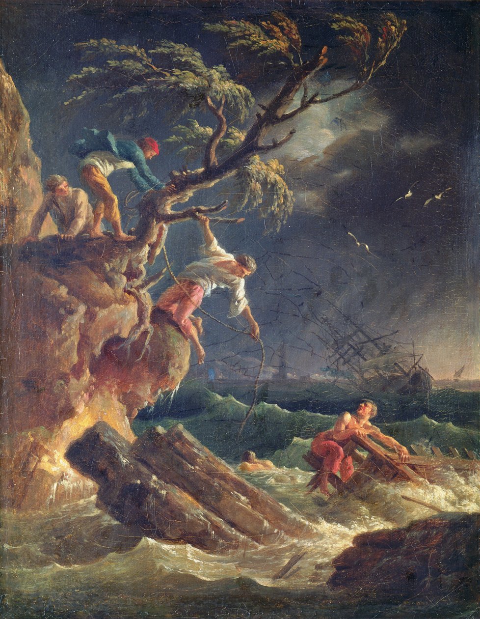 A vihar, 1762 körül alkotó: Claude Joseph Vernet