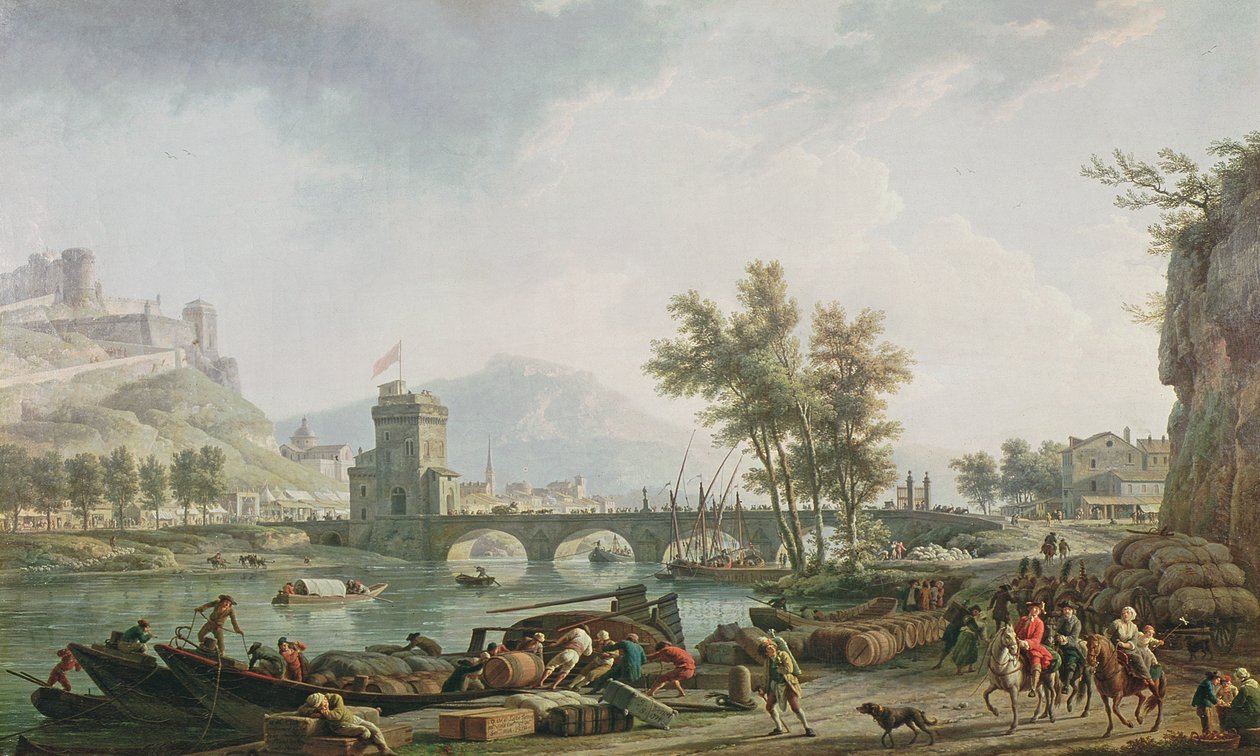 Egy vásár széle, 1774 (lásd még: 13025) alkotó: Claude Joseph Vernet