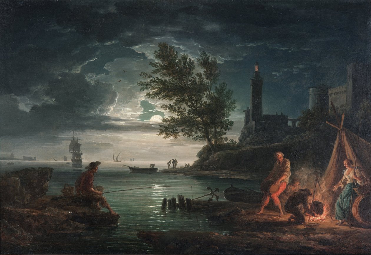 A négy napszak- éjszaka alkotó: Claude Joseph Vernet