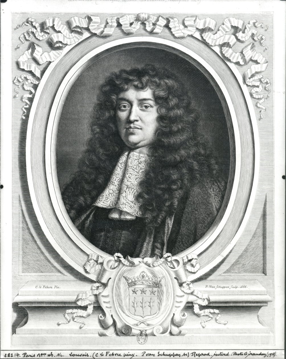 Francois-Michel Le Tellier (1643-1715) Louvois márki, Jacques van Schuppen metszet, 1666 alkotó: Claude Lefebvre