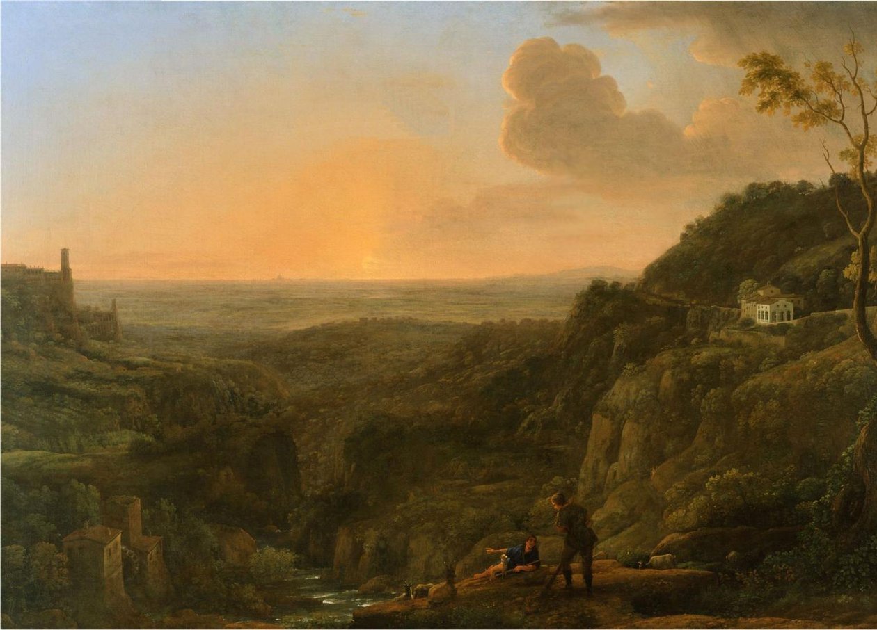 Tivoli kilátása a római Campagnára alkotó: Claude Lorrain