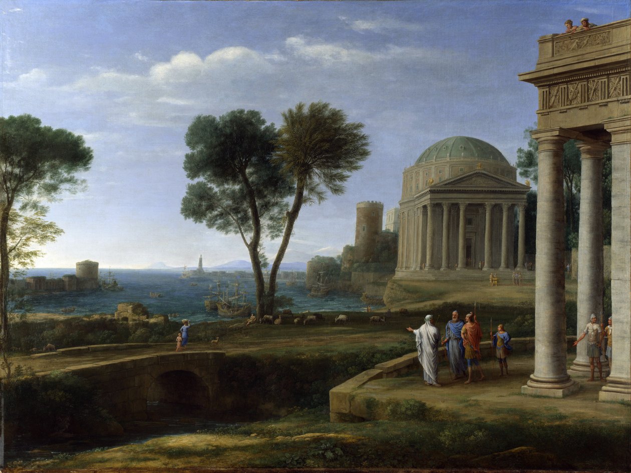 Aeneas Delosban alkotó: Claude Lorrain