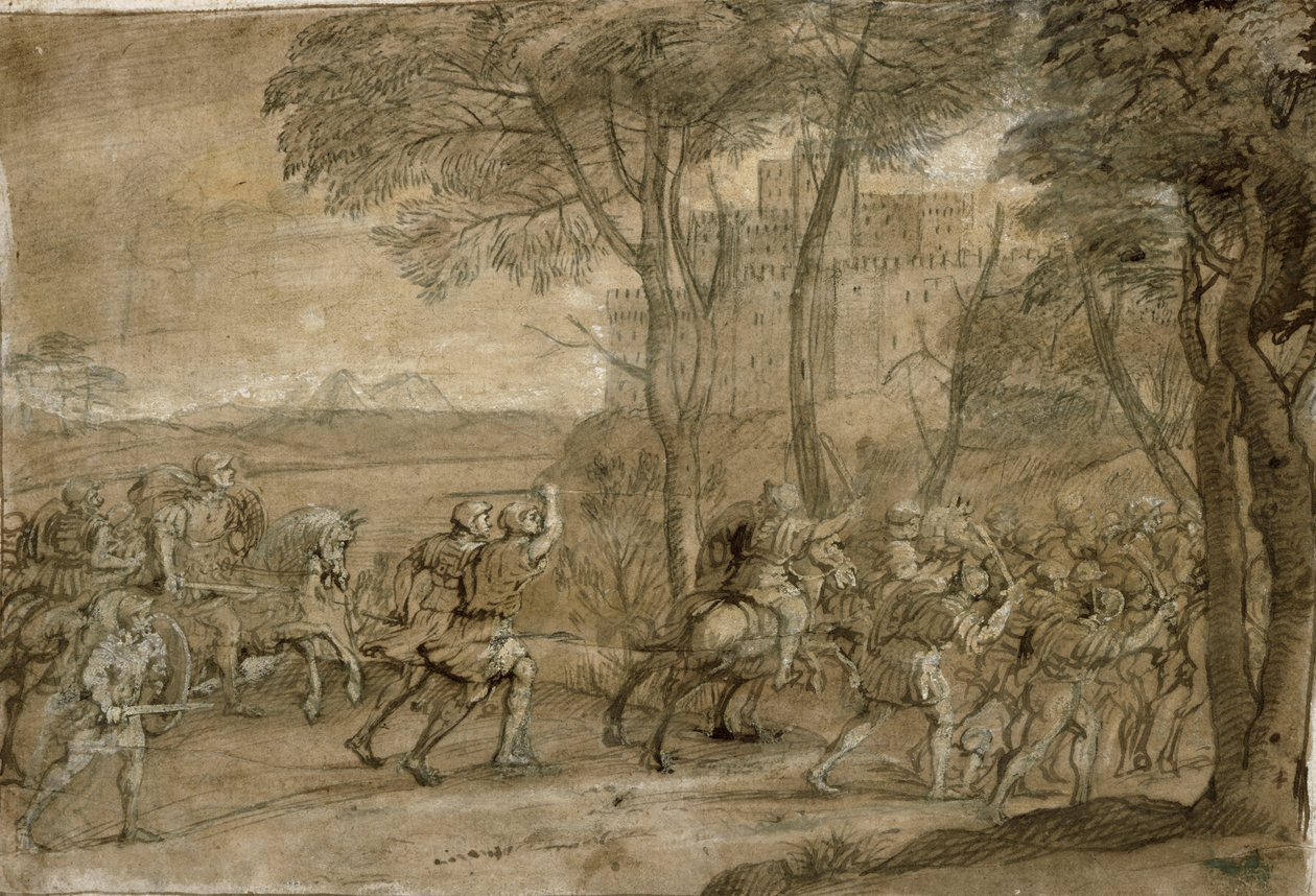 Támadás egy fellegvár ellen alkotó: Claude Lorrain