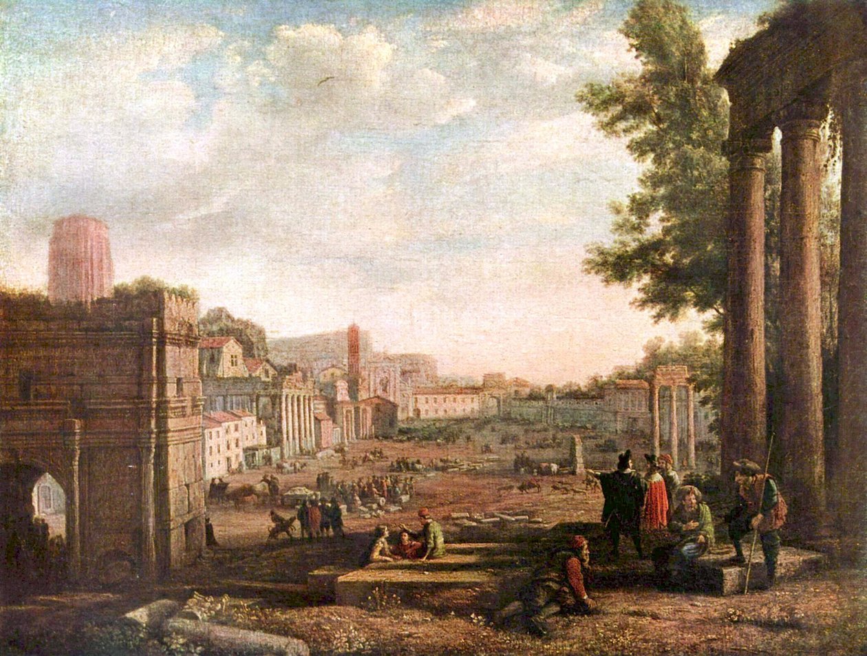 Campo Vaccino alkotó: Claude Lorrain