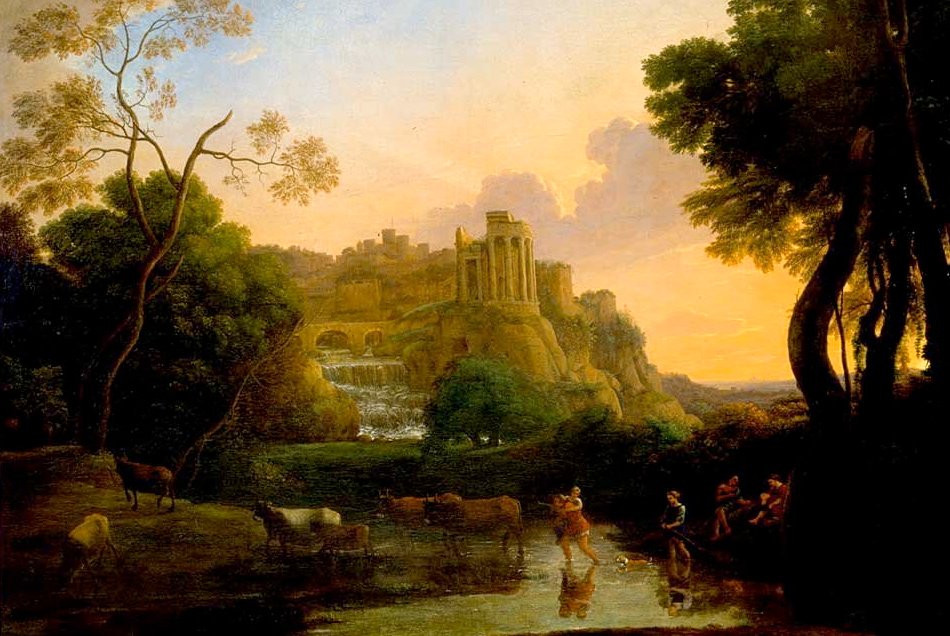 Ideális kilátás a Tivoli -ra alkotó: Claude Lorrain