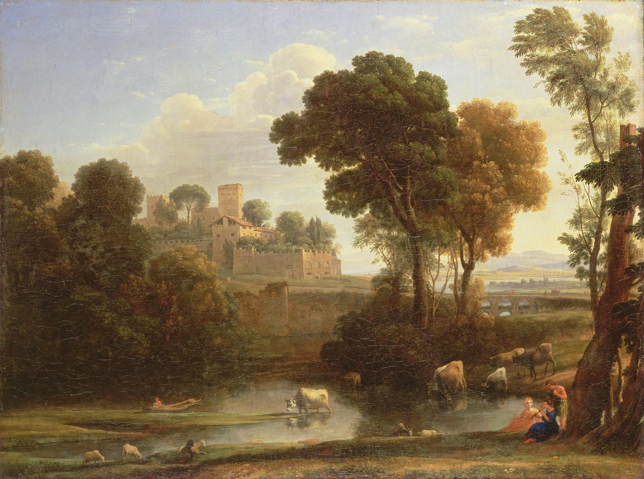 Olasz táj, 1648 alkotó: Claude Lorrain