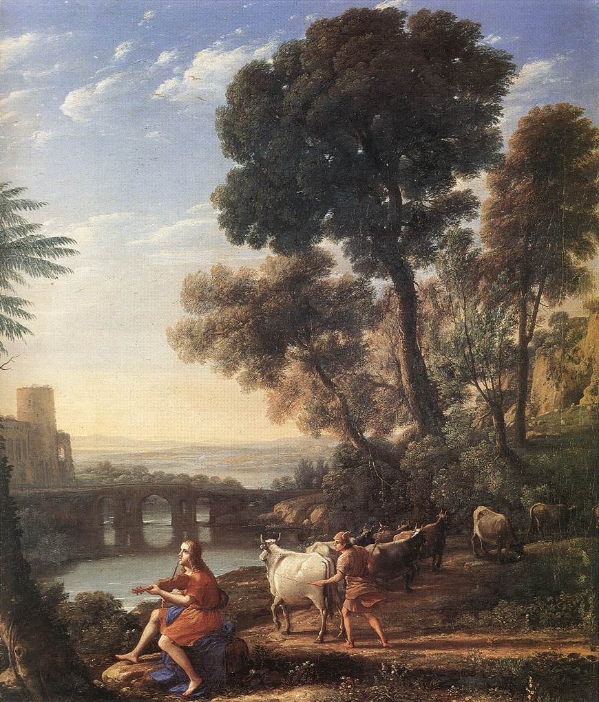 Tájkép Apollóval, Admetus csordáit őrzi alkotó: Claude Lorrain