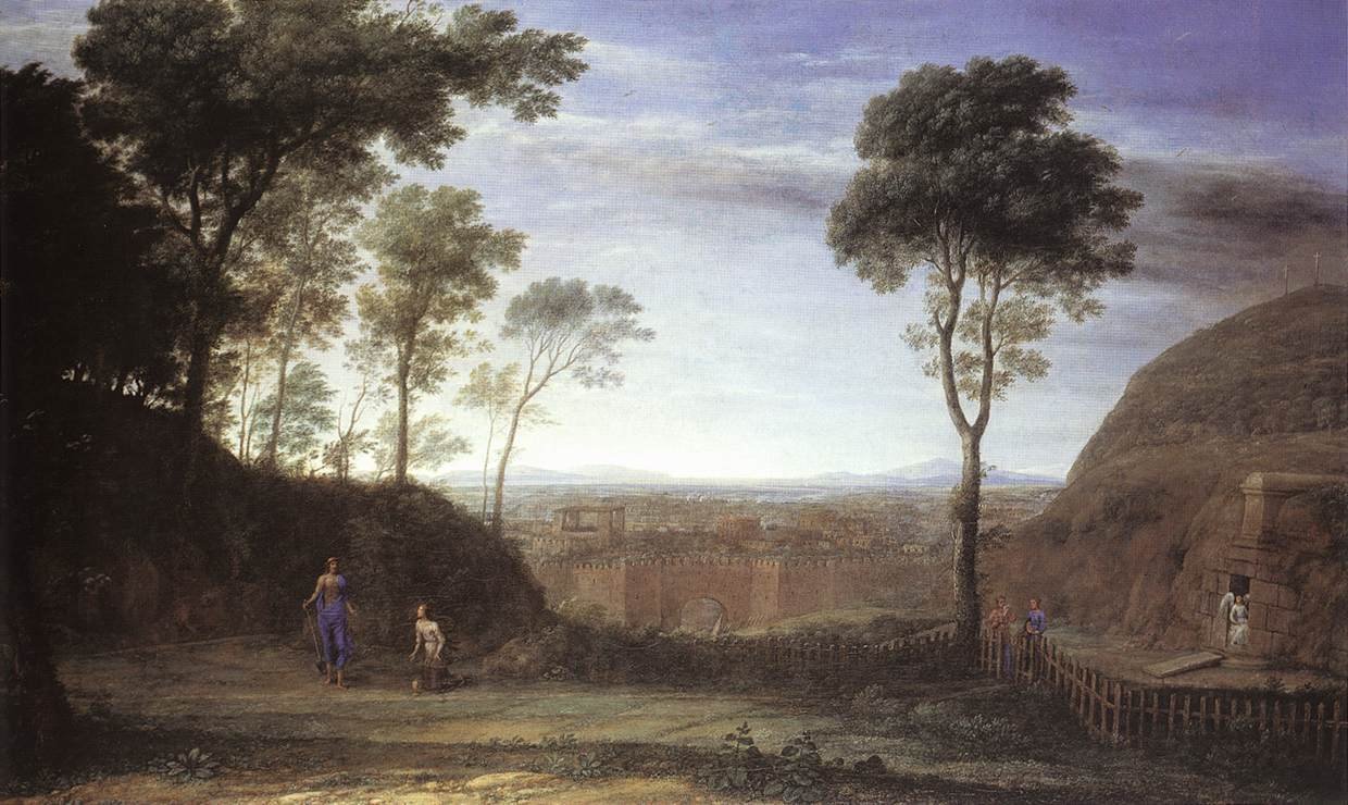 Tájkép a Noli Me Tangere jelenettel alkotó: Claude Lorrain