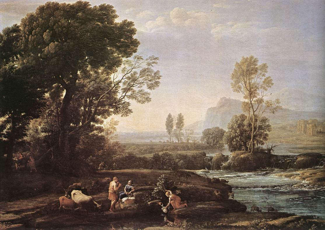 Táj pihenéssel egyiptomi repülés közben alkotó: Claude Lorrain