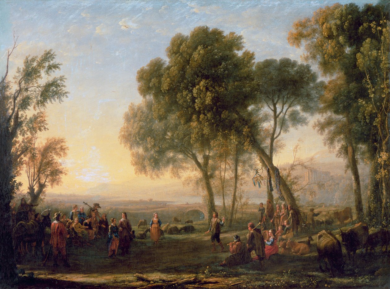 Táj táj tánccal (olaj) alkotó: Claude Lorrain