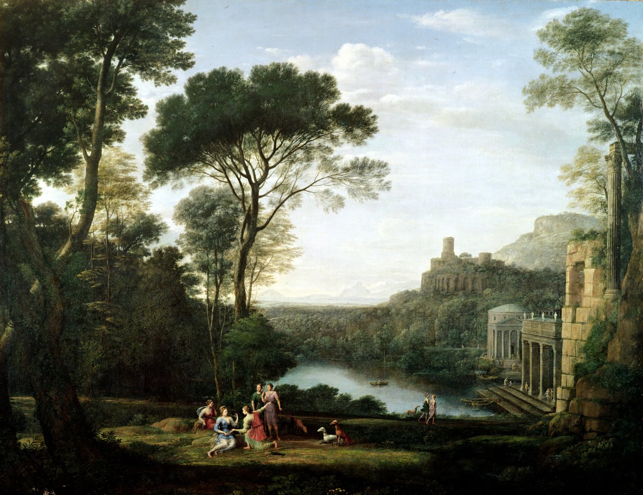 Táj Egeria nimfával alkotó: Claude Lorrain