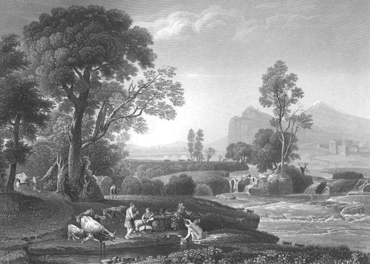 Táj Egyiptomba való repüléssel alkotó: Claude Lorrain