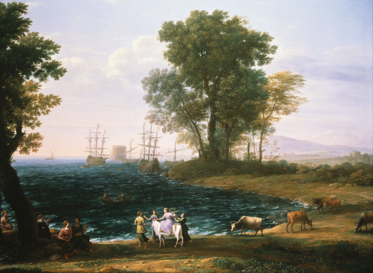 Európa megerőszakolása alkotó: Claude Lorrain