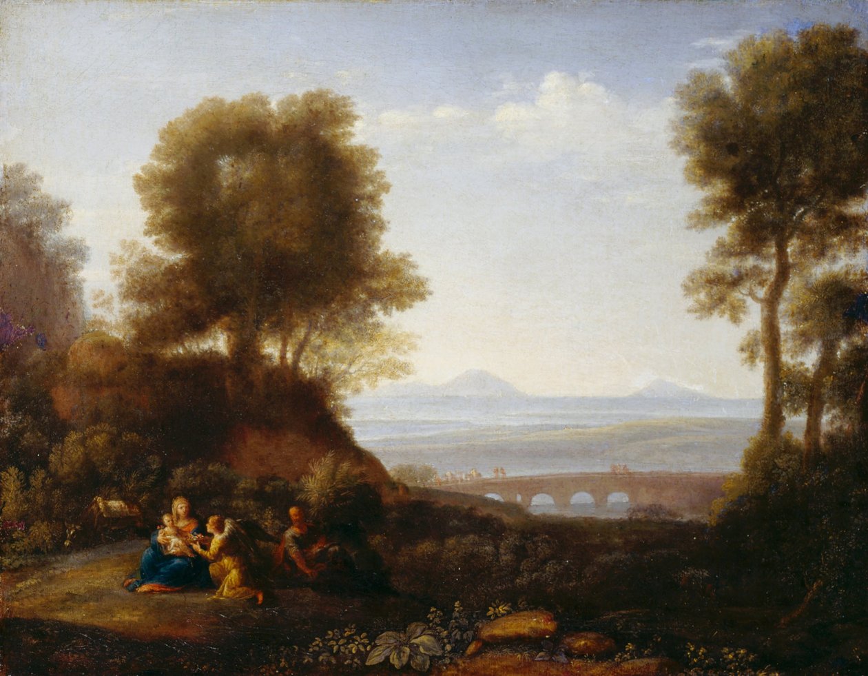 Pihenjen a repülés során Egyiptomba alkotó: Claude Lorrain