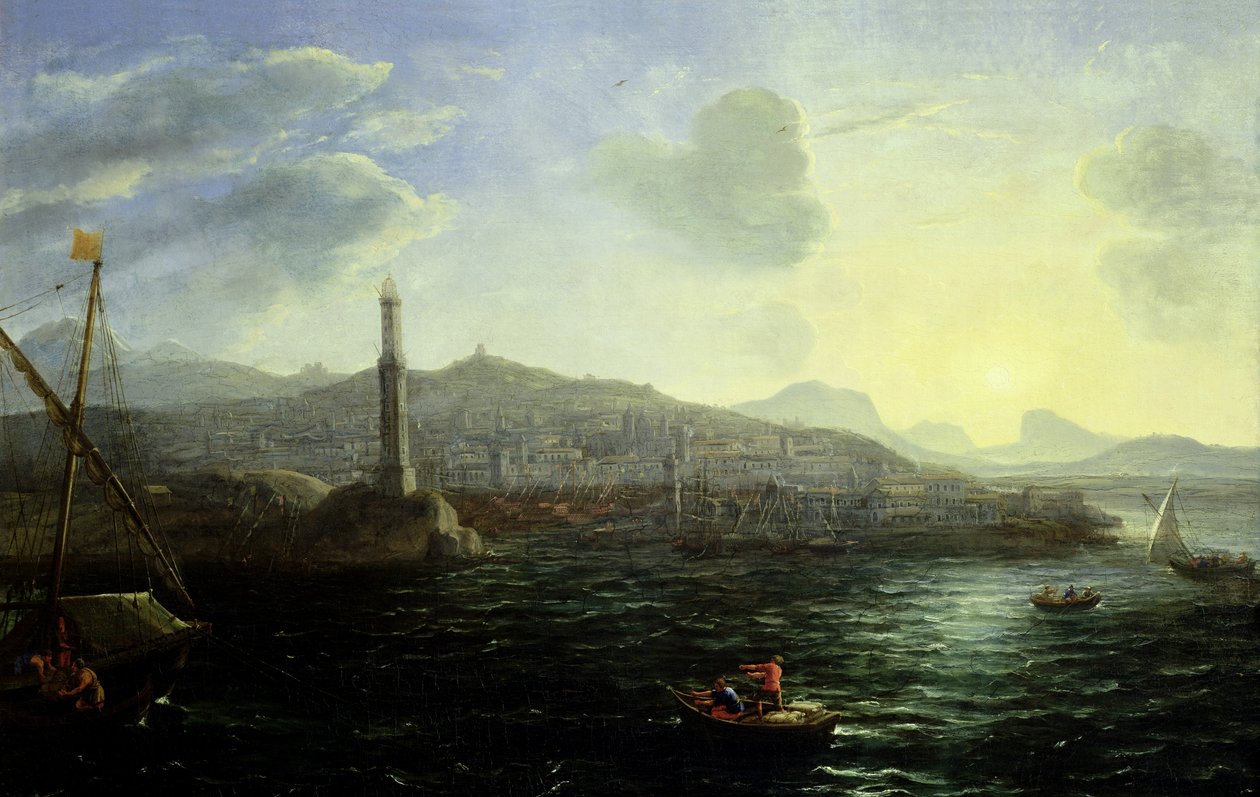 Genova kikötője, kilátással a tengerre alkotó: Claude Lorrain