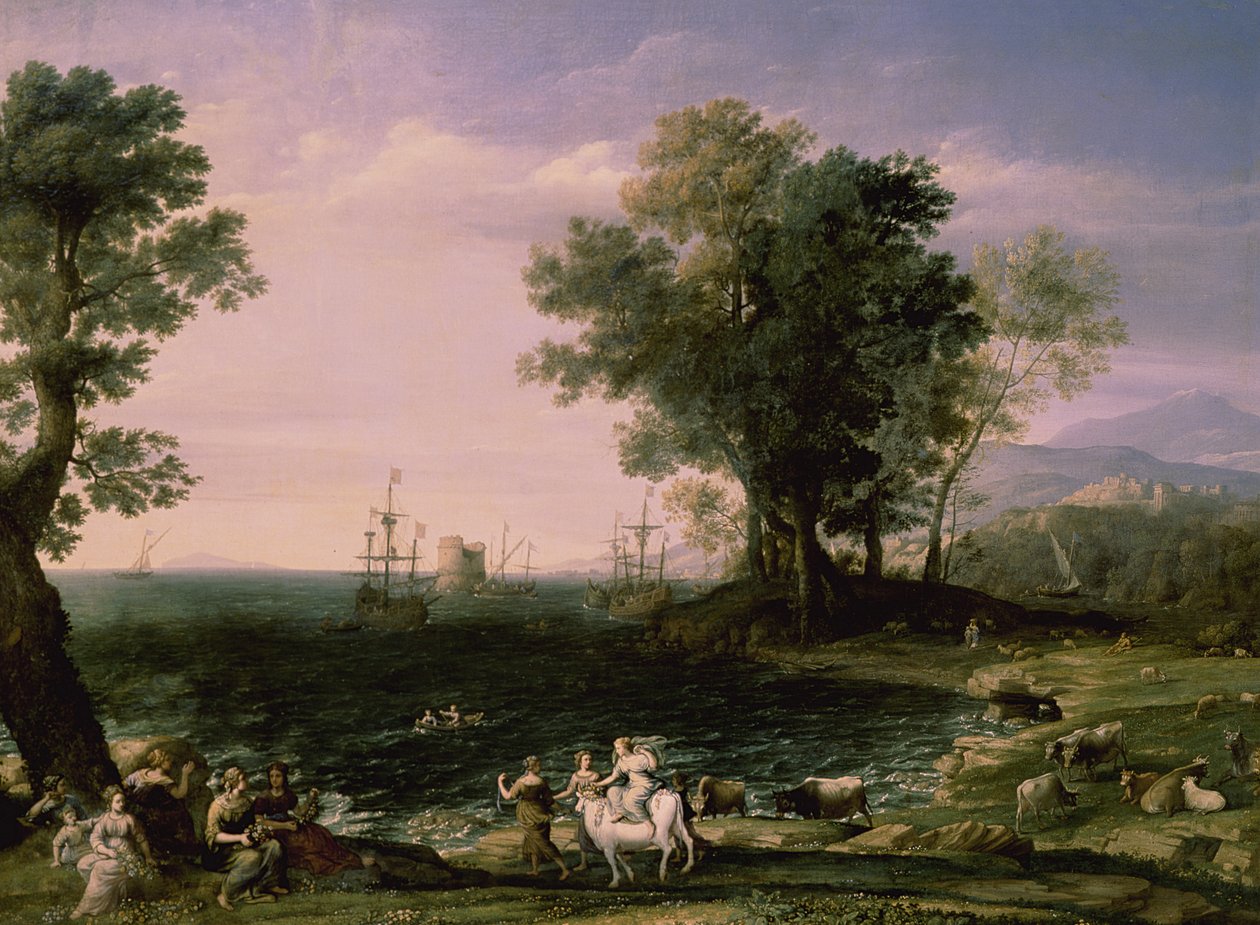 Európa megerőszakolása, 1655 alkotó: Claude Lorrain
