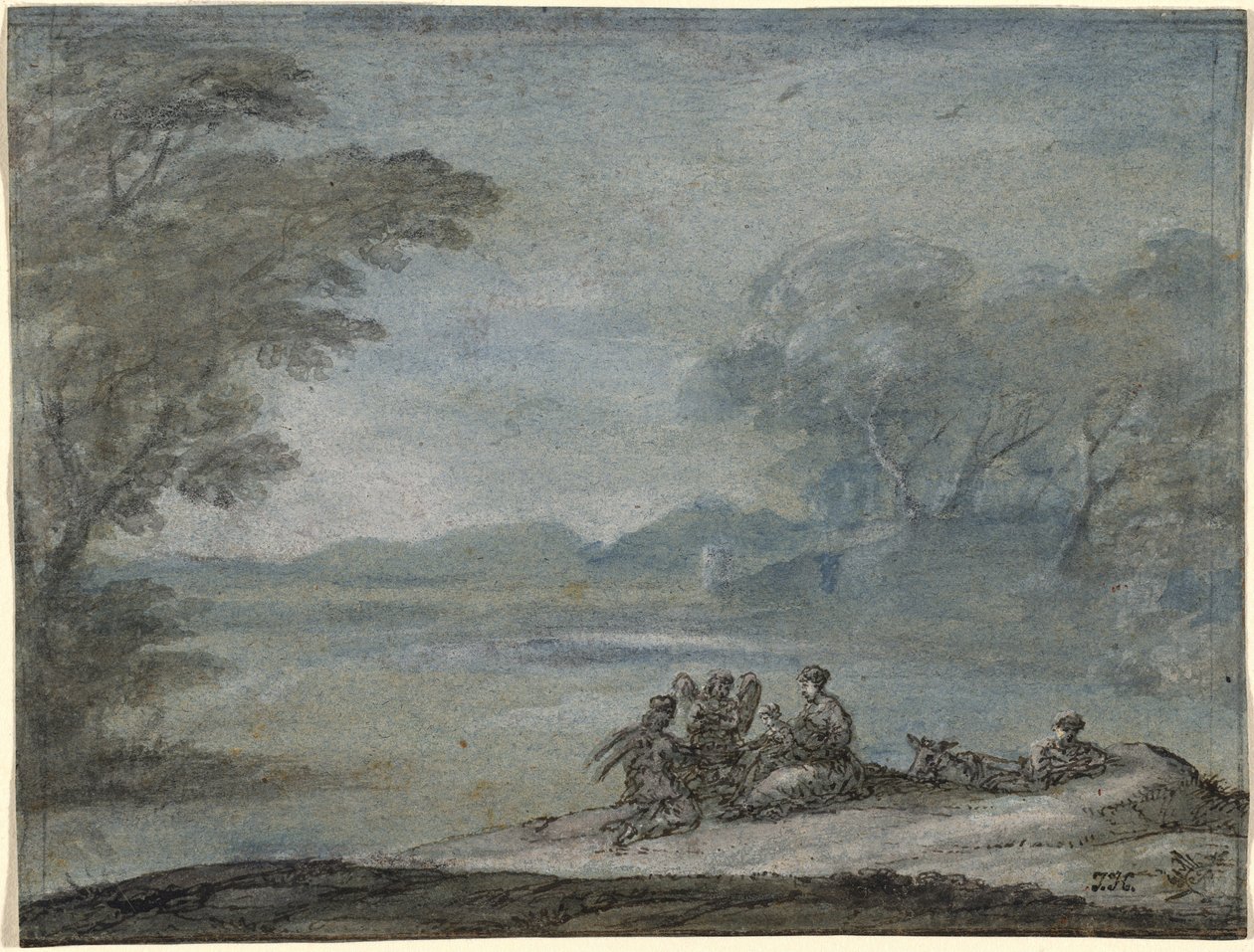 A pihenés az Egyiptomba való repülés során alkotó: Claude Lorrain