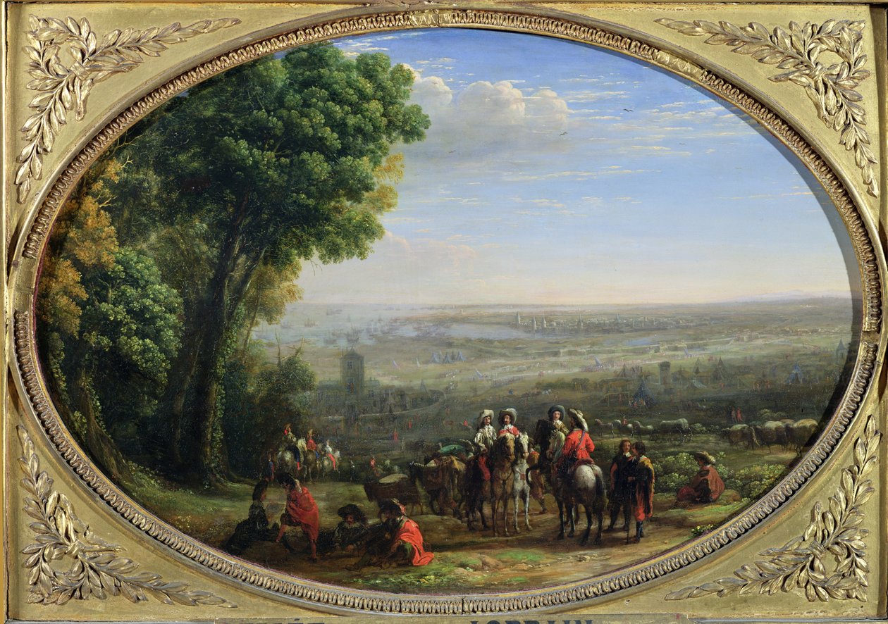 XIII. Lajos La Rochelle ostroma (1601-43), 1628. október, 1631 körül alkotó: Claude Lorrain