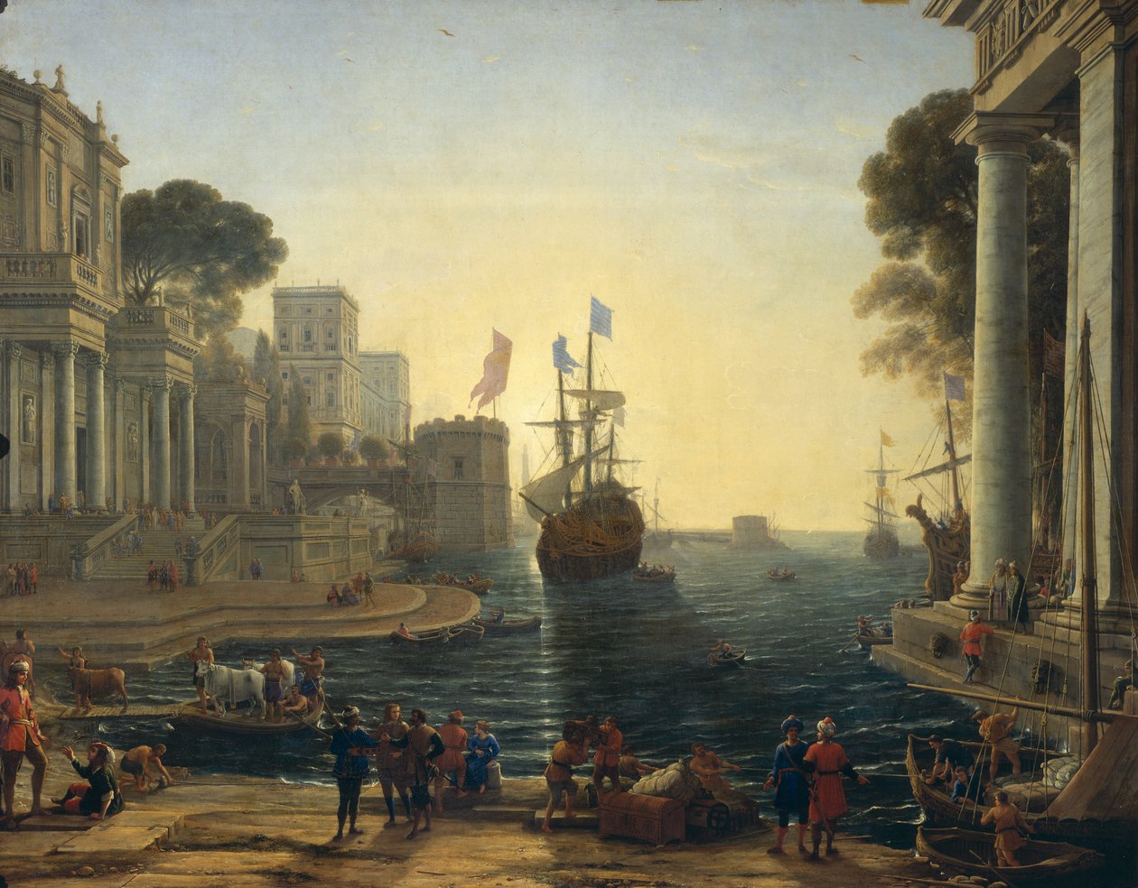 Ulysses visszaadja Chryseist az apjának alkotó: Claude Lorrain