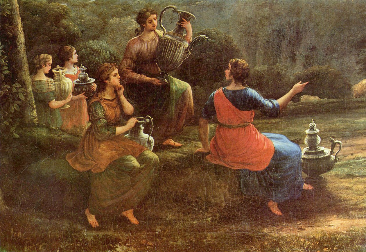 Delphi Vedute az áldozatok menetével alkotó: Claude Lorrain