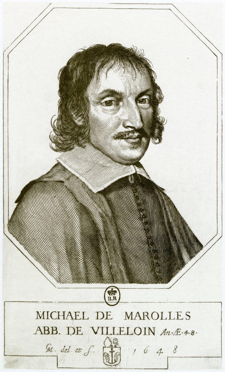 Michel de Marolles portréja alkotó: Claude Mellan