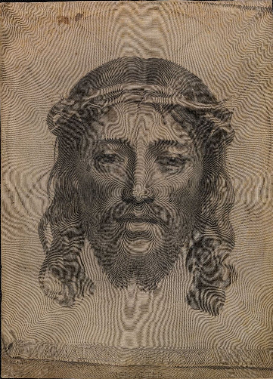 Jézus Krisztus Szent Veronikája alkotó: Claude Mellan