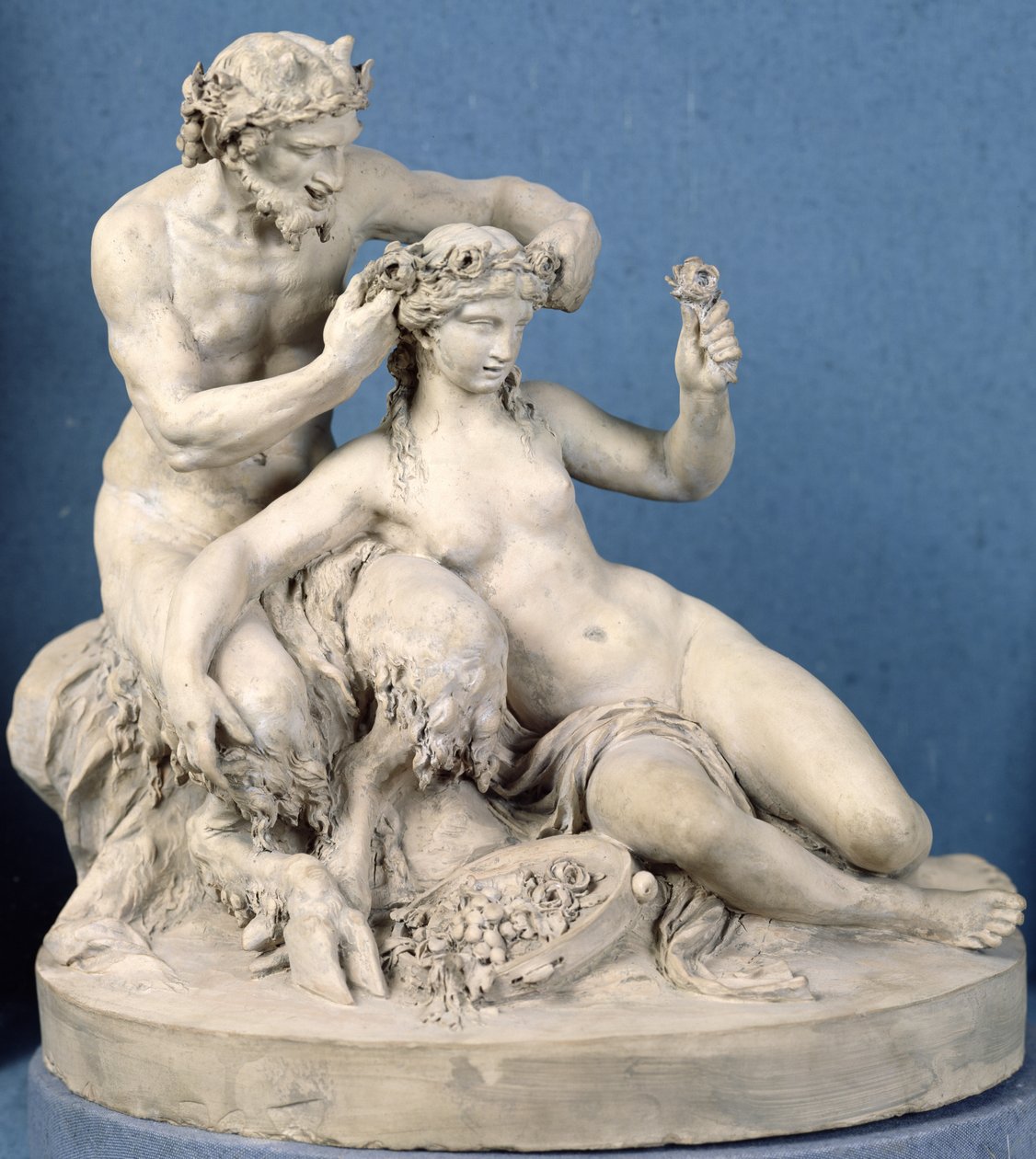 Szatír megkoronáz egy Bacchante-t, 1770 (terrakotta) alkotó: Claude Michel Clodion