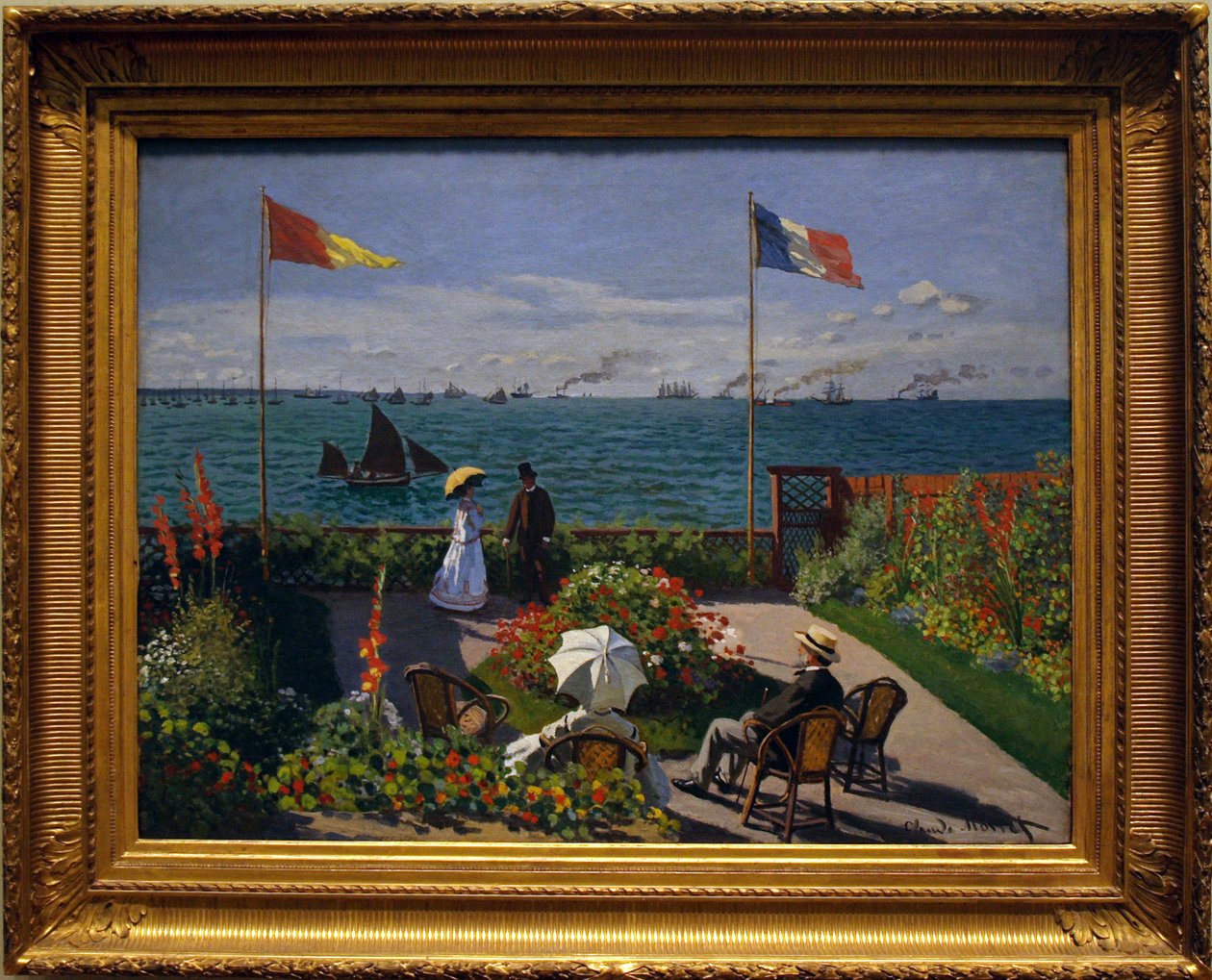 Kert a Sainte címeken alkotó: Claude Monet