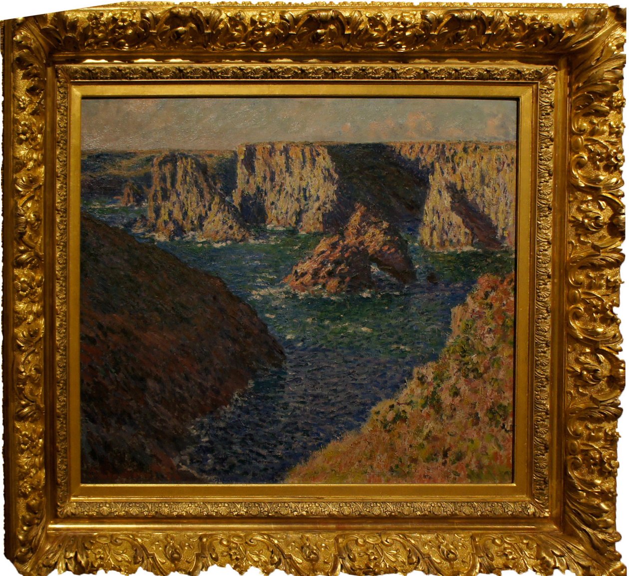 Les_rochers_de_Belle_IleA sziklák Belle-Isle-ben. alkotó: Claude Monet