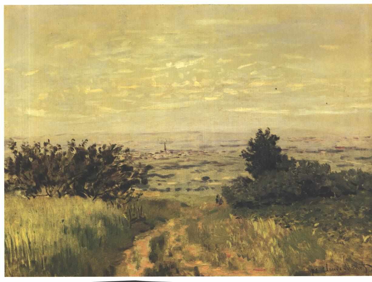 Vue de plaine a Argenteuil, coteaux de Sannoisn Angol: Kilátás Argenteuiln síkságára alkotó: Claude Monet