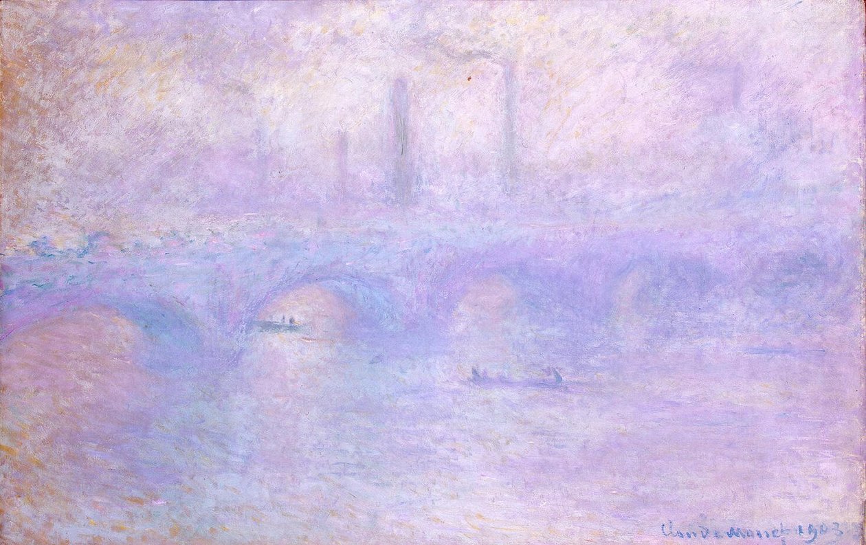 Waterloo híd. A Fogn hatása alkotó: Claude Monet