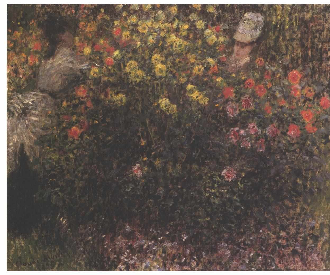  Women between DahliasnNémet: Frauen zwischen Dahlienn alkotó: Claude Monet